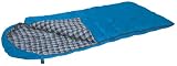 Stansport Base Camp Hooded Sleeping Bag (Blue Plaid, 25-Degree)