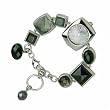 Elle Women's Sterling Silver Multi Stone Bracelet Watch #4665GBKA