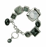 Elle Women's Sterling Silver Multi Stone Bracelet Watch #4665GBKA