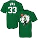 Majestic Boston Celtics #33 Green Larry Bird T-shirt
