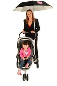 Kinderwagen-Sonnenschirm Mit Klemme - UPF 50+, 360° Verstellbar, Wasserdicht, 82cm