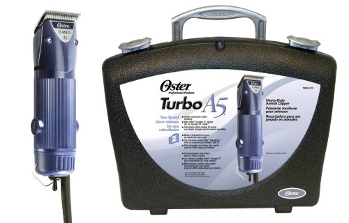 Oster A5 Turbo 2-Speed Professional Animal Clipper with Carrying Case
