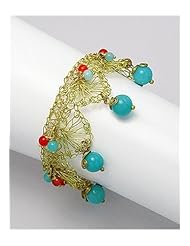 Jade Bracelet In Brass