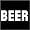 Beer - Block Text Tee Shirt, Small