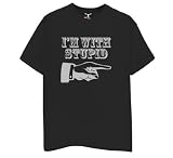 I'm with Stupid - Forest Green T-Shirt, Black, Medium