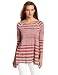 Calvin Klein Performance Women's Varigated Distressed Stripe Tee