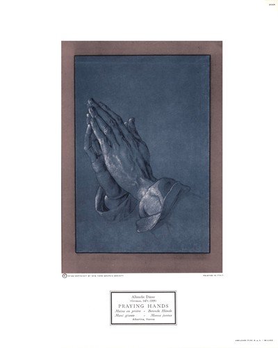 Praying Hands, c.1508 Finest LAMINATED Print Albrecht Durer 10x12