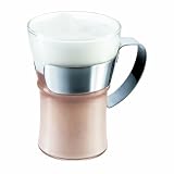 Bodum 4553-16 Kaffeeglas ASSAM 0.37 Liter 2-er Set, mit Metallgriff