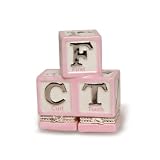 Mud Pie Baby Little Princess Blocks Treasure Box First Tooth and First Curl
