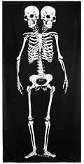 Conjoined Twins Skeleton Beach Towel by Sourpuss