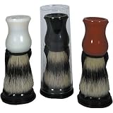 Kingsley Bristle Shave Brush With Stand White