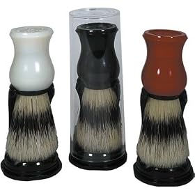 Kingsley Bristle Shave Brush With Stand White