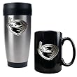 Atlanta Thrashers NHL Stainless Steel Travel Tumbler & Black Ceramic Mug Set - Primary Logo by Great American Products