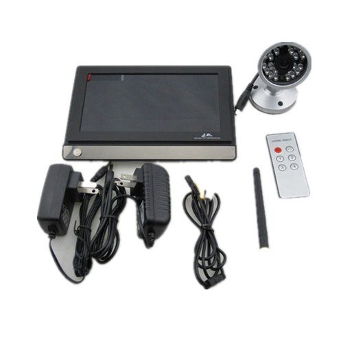 7"LCD WIRELESS DIGITAL Baby Monitor IP camera Video Audio 4 Channel night vision vedio camera