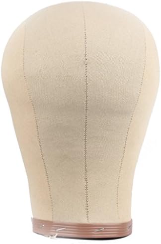 Wig Mall Canvas Cork Model Head for Fixing Wigs / Hats Block Stand 23.5"