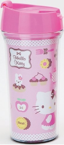 Hello Kitty Plastic Travel Mug : Pink
