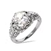 Brilliant Cut CZ Sterling Silver Engagement Ring