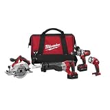 Milwaukee 2690-24 18V Cordless M18 Lithium-Ion 4-Tool Combo Kit with Bag