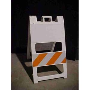 TYPE 2 BARRICADE W MAGNETIC BASE (WHITE) by 