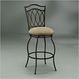 West Port Rust 26" Bar Stool w/ Topanga Brown Fabric [Set of 2]