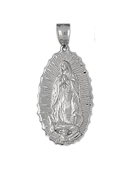Clevereves 14K White Gold Pendant Religious 8 - Gram(s)