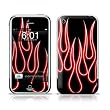 Red Neon Flames Design Protective Skin Decal Sticker for Apple iPhone (2G)1st Generation