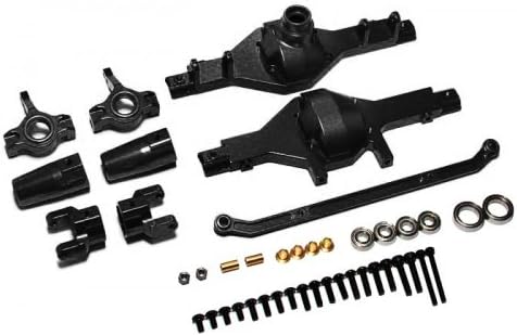 Boom Racing #BRSCXCOMBO1BK Performance Combo Upgrade Set - 5Items Black for Axial SCX10