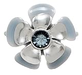 Pilgrim 423-214 Ring, versilbert, blau