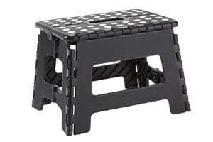 Home-it Folding Childeren Step Stool 11 In. Black