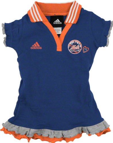 New York Mets adidas Girls 4-6X Polo Dress