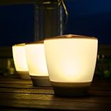 Britta Products Turner01 Solar Patio Table Lamp with LED Candle Accent Light