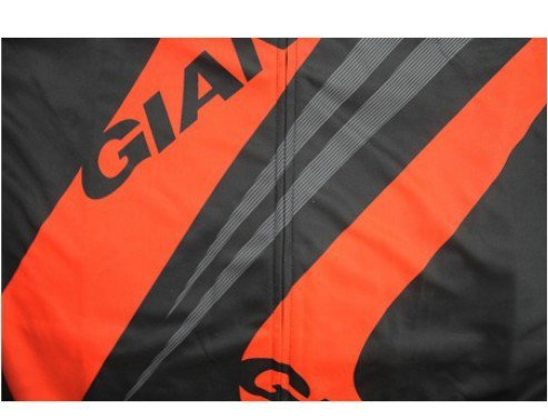 Giant Fleet Edition Cycling Jersey Long-Sleeved Slightly Thinner Giant Cycling Jersey Suits Bike Sportswear/Clothing (Red) : Size - L