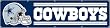 Dallas Cowboys 8 Foot Applique and Embroidered Banner NFL Football Fan Shop Sports Team Merchandise