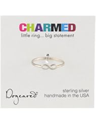 Dogeared Sterling Silver Charmed Infinity Ring