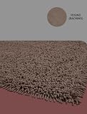 Premium Ultimate Cotton Shag Rug 4' Round (BROWN)