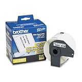 P-touch QL Shipping Labels,Dura-Coat Paper,4 x 2-1/2,White, Sold as 1 roll