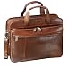Mancini Brown Italian Leather Briefcase Laptop