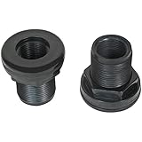 CPR Aquatic 4 Count Thread by Thread High Quality ABS Bulkheads for Aquarium Filters, 0.75-Inch