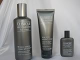 Clinique Men's Skincare - Skin Supplies For Men Great Shave Travel Set: M-Shave Aloe Gel+ Face Scrub+ Post-Shave Healer 3pcs + 1