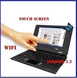 7" TOUCH SCREEN Netbook Laptop WiFi Black Thousands of Apps and Games. WolV ....