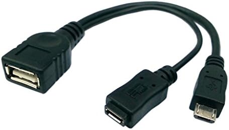 Sony XPERIA Z5 Premium POWERED (OTG) Micro-USB to USB 2.0 Adapter High Speed Data-Transfer Cable for connecting any compatible USB Accessory/Device/Drive/Flash/ and truly On-The-Go with Power Port!