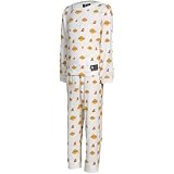 Los Angeles Lakers All Over Team Logo Youth Pajama Set - White