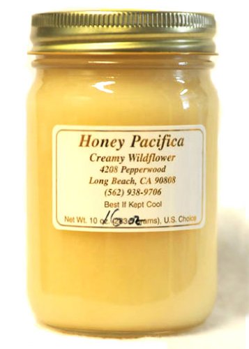 Honey Pacifica Creamy Wildflower Raw Honey, 16-Ounce Cold Packed Jar