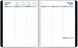 Brownline 2010-2011 Weekly/Monthly Academic Planner, July-July, Twin-Wire, Assorted:  Black, Blue, Red, Green, 11 x 8.5  Inches (CA958.ASX)