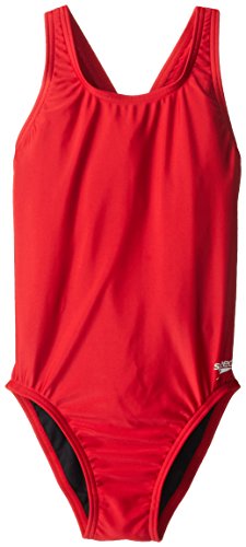 Speedo Big Girls' Pro LT Youth Superpro Swimsuit, Red, 26