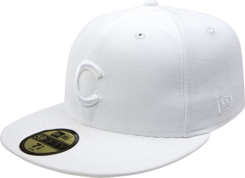 MLB Chicago Cubs White on White 59FIFTY Fitted Cap (7 1/4)