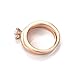 [Princess Series] Yoursfs Princess Cut 5mm Cubic Zirconia Wedding Engagement 2 Piece in 1 Ring 18k Rose Gold Plated Nickel Free