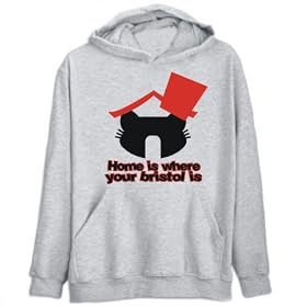 Buy Hoodie Mens Heather Gray Home is where Bristol is Cats by TopExpressions