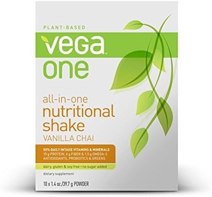 Vega One All-in-One Nutritional Shake, Vanilla Chai, 10 Count by Vega - HPC