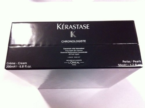 Kerastase Chronologiste Set Cream 6.8 oz Pearls 1.7 oz Haircare Treatment Set